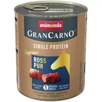 Animonda Gran Carno Single Protein Supreme 800g Dose Hundenassfutter 6 x 800 Gramm Ross Pur