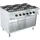 CombiSteel Base 700 Gasherd 6 Br. Edelstahl
