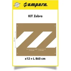 Schablonen KIT Zebra -12 Schablonen