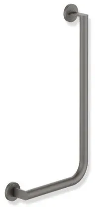 Hewi System 900 Winkelgriff 900.22.10560SC pulverbeschichtet, dunkelgrau tiefmatt, 600 x 300 mm, Ausführung links