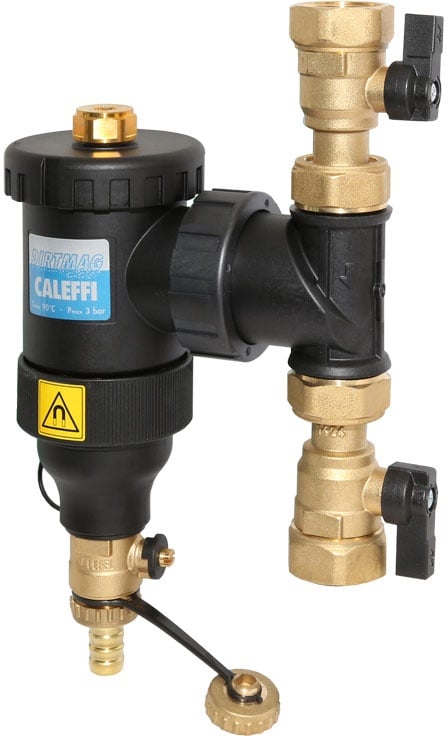 Caleffi DIRTMAG - Schlammabscheider mit Magnet und Kugelhähnen 3/4''