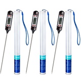 oujilet Thermometer Küche 3 Stücke Universales Haushaltsthermometer Digitales Kochthermometer Küchenthermometer Fleischthermometer, Ablesbar 50°C- 300°C,°C/°F Umschaltbar Thermometer mit Schutzhülle