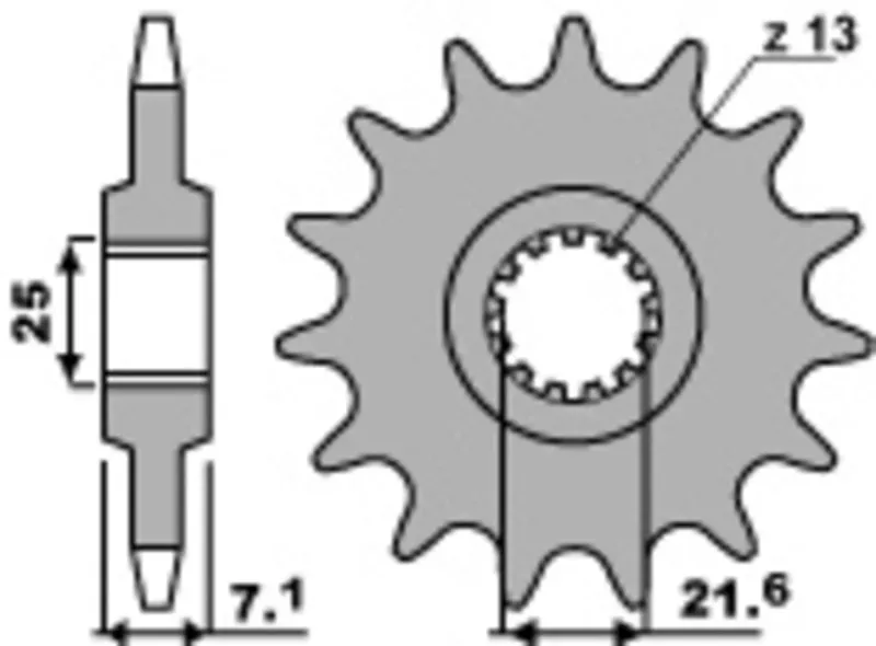 PBR Standaard stalen tandwiel 585 - 520, 80 mm