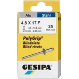 ede - sfs group Mini-Pack PolyGrip Blindnieten 4,8 x 17 K 16 50 Stück