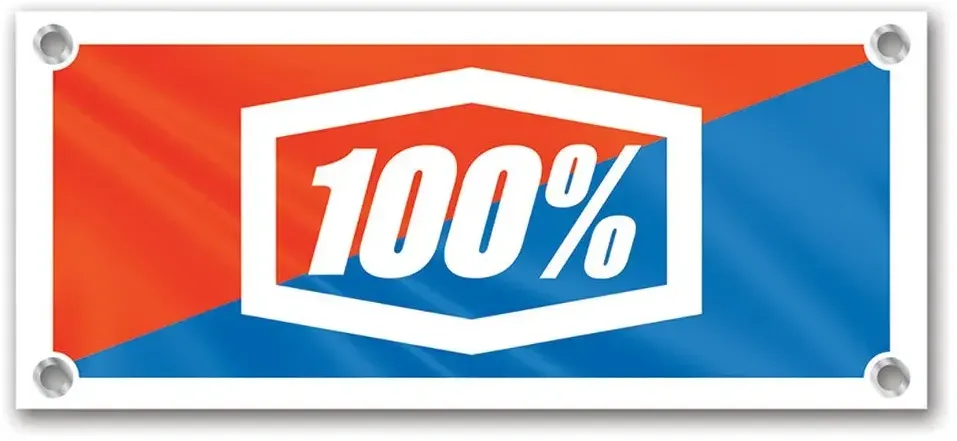 100percent 27.5x18.3 New Logo Banner 3 Einheiten - White - One Size