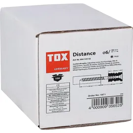 TOX-Dübel Justierschraube Distance 6 x 80 100 Stück