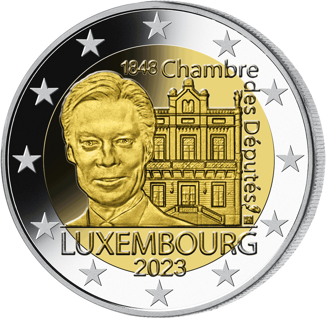 Luxemburg 2023: 2 Euro Gedenkmünze "175. Jahrestag der 1. Verfassung"