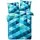 Traumschlaf Nook grafisch Blau 155 x 220 cm + 80 x 80 cm