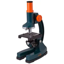 Levenhuk LabZZ M1, Optisches Mikroskop, Orange, Farbe Petrol, Kunststoff, 300x,