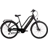 Saxonette E-Bike SAXONETTE "Deluxe Sport Lady" Gr. 50, schwarz (schwarz matt), E-Bikes, 50cm, 28 Zoll (71,12cm), Pedelec, Elektrofahrrad für Damen u. Herren