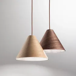 Pendellicht Esino Walnuss Walnuss / Ø 33cm