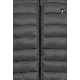Blend Leichte Steppjacke Wattierte Übergangsjacke Stretchbund mit Kapuze Größe: S - Grau - S