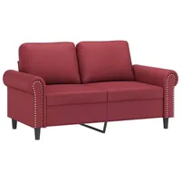 VidaXL 2-Sitzer-Sofa Weinrot 120 cm Kunstleder