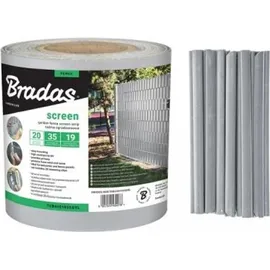 Bradas Zaunband 19cmx35m grau Zaun- Palisadenband Sichtschutz Lärmschutz BRADAS TOB4501935LGYL,
