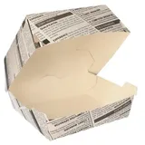 Papstar Burgerboxen 50 St. 7 cm x 12,5 cm x 12,5 cm Grau/Schwarz