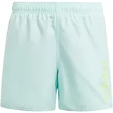 Adidas Sportswear Essentials Logo CLX Swim Shorts Kids, Semi Flash Aqua/Green Spark, 15-16 Years