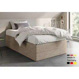 home collective Boxspringbett 120 x 200 cm H2 Beige