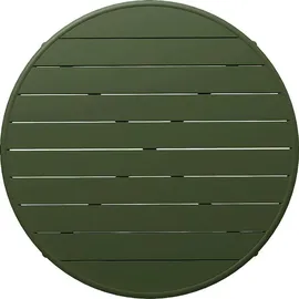 vente-unique Gartentisch Ø 110 x 0 cm Khaki/Grün