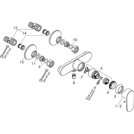 Hansgrohe Vernis Blend Aufputz chrom