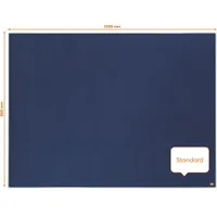 NOBO Filz-Notiztafel Impression Pro Aluminiumrahmen 1200x900mm blau