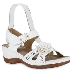 Damen Komfort Sandalen in Weiss