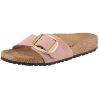 Birkenstock MADRID Pantolette Sommerschuh, Hausschuh, Strandschuh in schmaler Schuhweite E goldfarben|rosa 39 EU