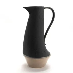 Vase Krug lagos 45 cm - Grau Rund Keramik Amadeus 25x22.5 cm