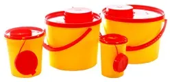 Kanülensammler L-09302 , 2,0 Liter, gelb-rot