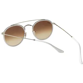 Ray-Ban Round Double Bridge RB3614N 001/4O 51-22 gold/blue gradient flash
