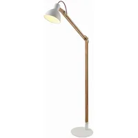 LINDBY Shivanja - Stehlampe aus Holz u. Metall