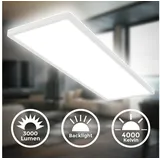 B.K.Licht LED Deckenlampe 1-flg. 58 x 20 x 3 cm weiß