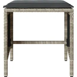 vidaXL Garten-Lounge-Set 4-tlg. hellgrau