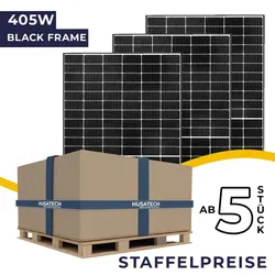 JA Solar Deep Blue 3.0 405 W Halbzellen-Modul Black Frame JAM54S30-405/MR