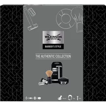 Wilkinson SWORD Barber's Style - The Authentic Collection (Rasierhobel, 5 x Doppelklingen, Rasierpinsel, Rasierseife),