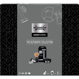 Wilkinson SWORD Barber's Style - The Authentic Collection (Rasierhobel, 5 x Doppelklingen, Rasierpinsel, Rasierseife),