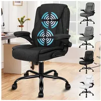 Luxuskollektion Ergonomischer Massage Bürostuhl Mid Back Schwarz