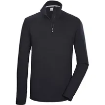 KILLTEC Herren Funktionsshirt mit Stehkragen und Reißverschluss KSW 95 MN LS SHRT, schwarz L,