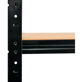 shelfplaza Werkbank Metall 190x80x60 cm schwarz