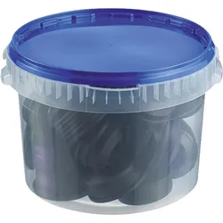HT-Gewinde-Nippel-Sortiment „blau“ (Ausführung: HT-Gummi-Nippel-Sortiment blau)