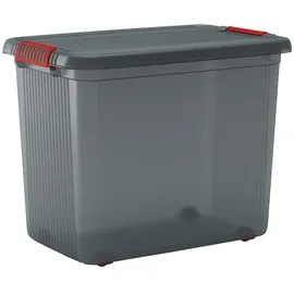 KIS Aufbewahrungsbox K Latch stapelbar (B x H x T) 590 x 450 x 390 mm Rauchgrau, Transluzent 1 St.
