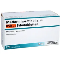 METFORMIN-ratiopharm 850 mg Filmtabletten 120 St