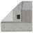 Seiflappen 30 x 30 cm platin