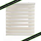 STORESDECO Doppelrollo, Beige, Kunststoff, Uni, Rechteckig, 120x250 cm, CE, Wohntextilien, Rollos & Jalousien, Rollos, Doppelrollos