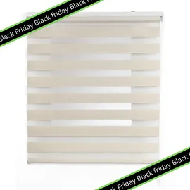 STORESDECO Doppelrollo, Beige, Kunststoff, Uni, Rechteckig, 120x250 cm, CE, Wohntextilien, Rollos & Jalousien, Rollos, Doppelrollos