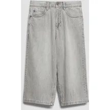 s.Oliver Wide Leg Skater Jeansshorts aus reiner Baumwolle, Black, 152