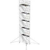 MUNK Rollgerüst SG 1,35 x 2,45 m mit Schrägaufstiegen Ausleger Plattformhöhe