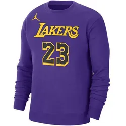 NIKE Herren Fansweatshirt Los Angeles Lakers, FIELD PURPLE/JAMES LEBRON 23, L