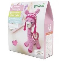 Gründl Häkelset Lama Lydia Rosa 18 cm 6 St.