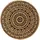 vidaXL Tischset, Mathis 6 Stk. 38 cm Rund Jute