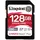 Kingston Canvas React Plus V60 SDXC UHS-II 280R/100W U3 for Full HD/4K, 128 GB, SDXC, Klasse 10, UHS-II, 280 MB/s, 100 MB/s